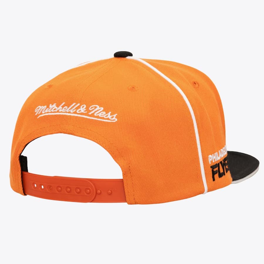 Бейсболка Mitchell & Ness Orange Philadelphia Flyers Pipe Snapback Hat