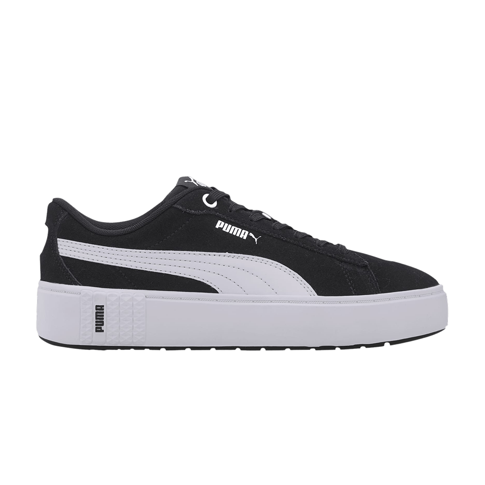 Кроссовки Puma Wmns Smash Platform V2 Suede 'Black White'