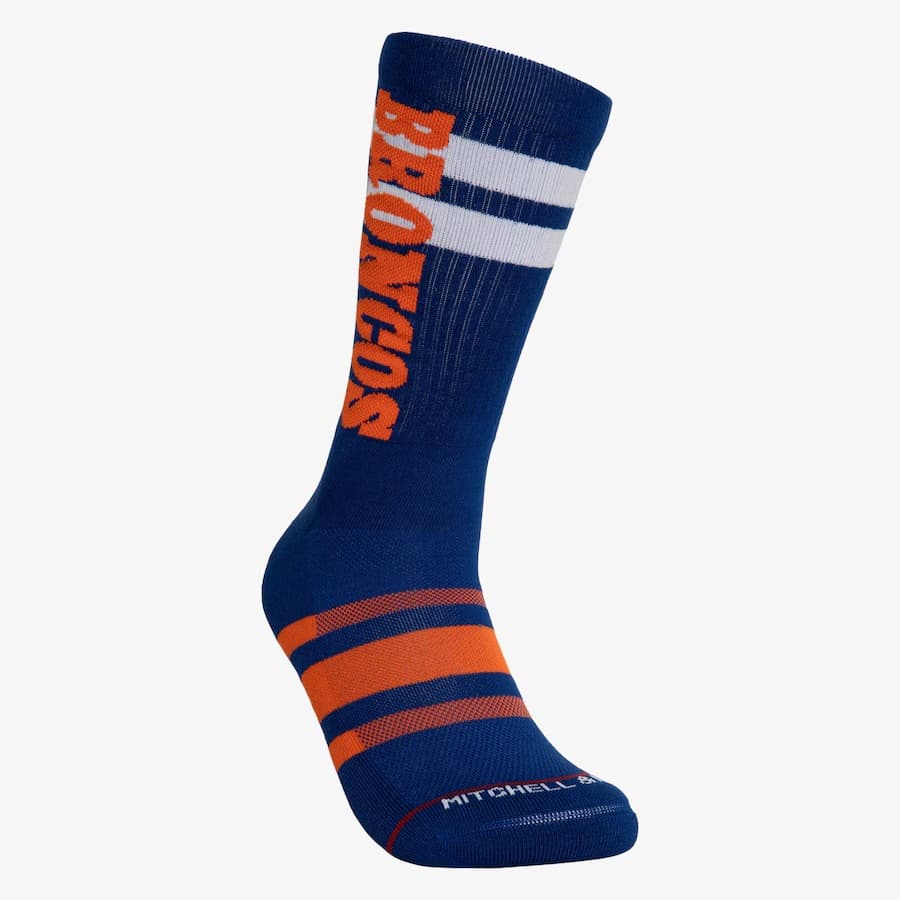 Спортивные носки Mitchell & Ness Denver Broncos Lateral Crew Socks