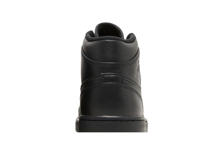 Кроссовки Air Jordan 1 Mid 'Triple Black' 2022