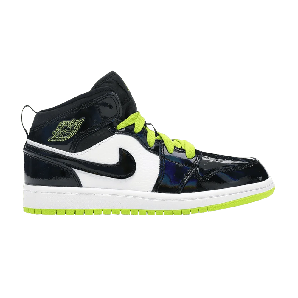 Krossovki-Air-Jordan-1-Mid-PS-Black-Cyber