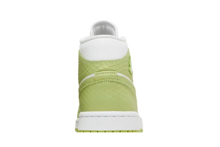 Кроссовки Wmns Air Jordan 1 Mid SE 'Green Python'