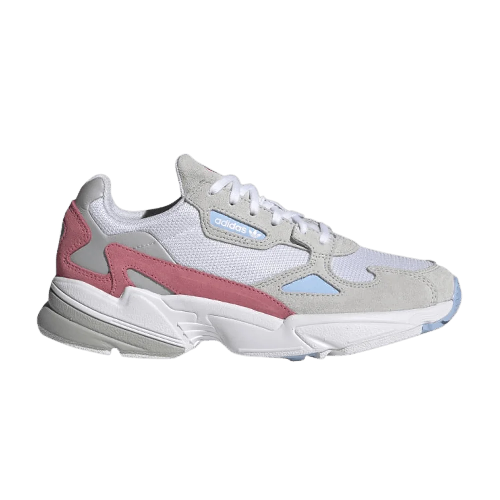Krossovki-Adidas-Wmns-Falcon-White-Shock-Pink
