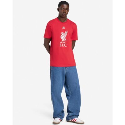 Мужская футболка Liverpool FC adidas Mens 25/26 DNA Crest Tee Red