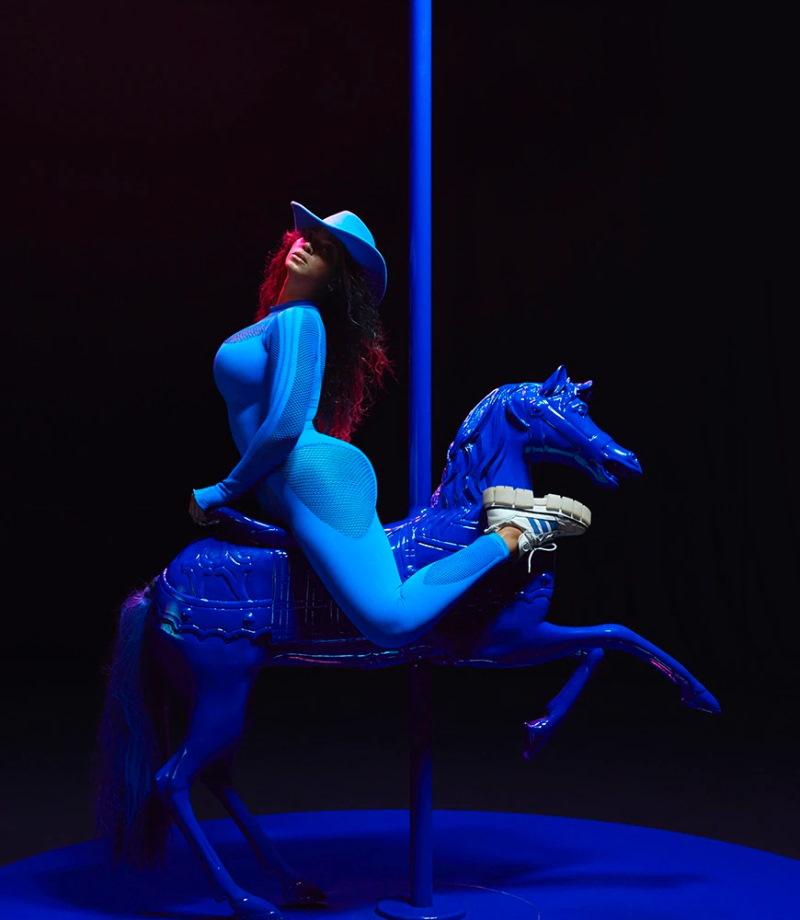 Комбинезон adidas Ivy Park Mesh Catsuit Glory Blue
