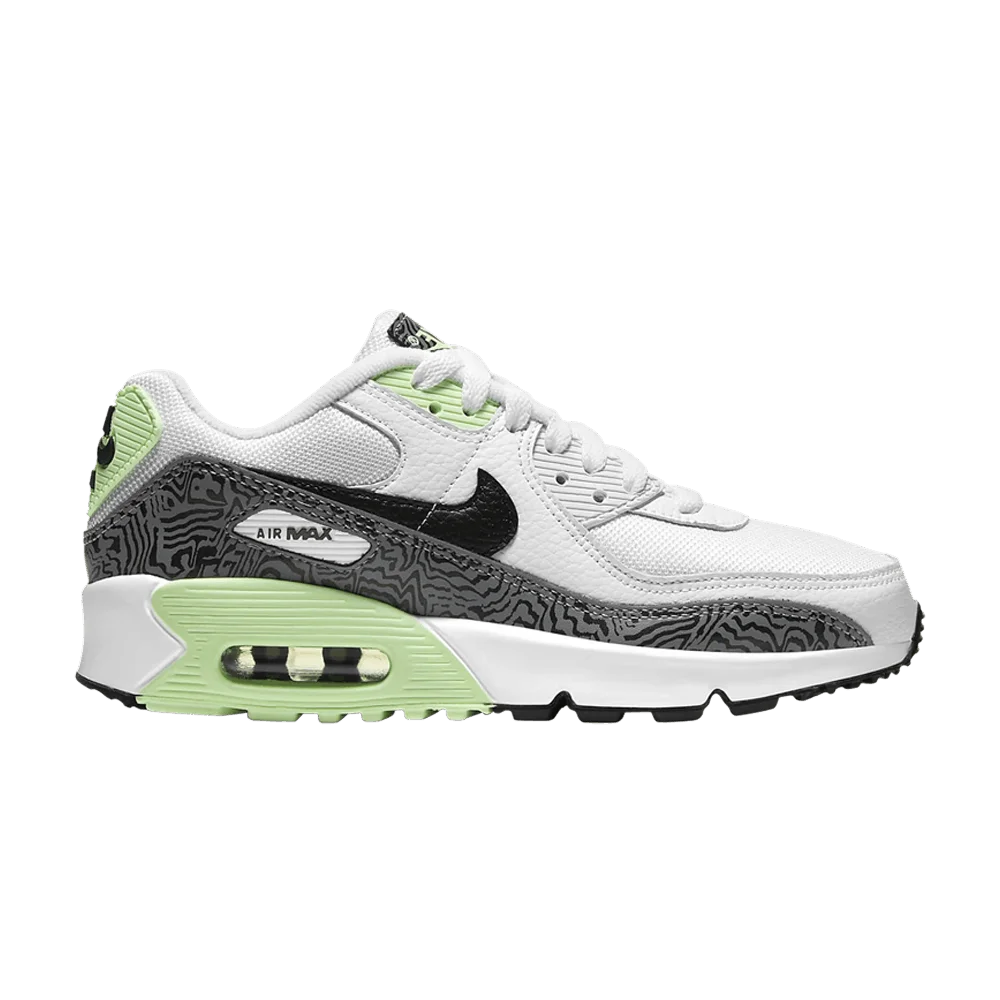 Krossovki-Nike-Air-Max-90-GS-White-Vapor-Green