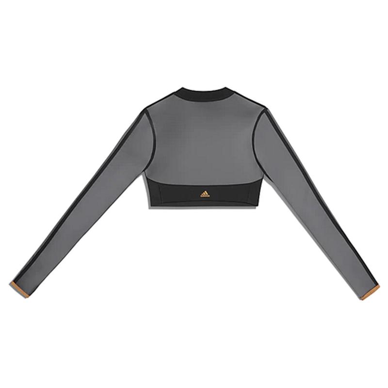 Спортивный топ adidas Ivy Park Long Sleeve Mesh Crop Top Black