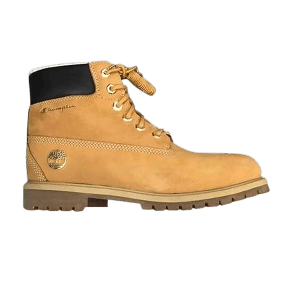 Кроссовки Timberland Champion x 6 Inch Premium Shearling Kids 'Wheat Nubuck'