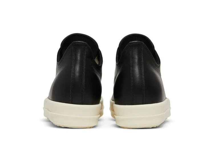 Кроссовки Rick Owens Strobe Leather Low 'Black Milk'