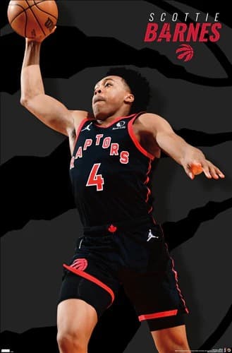 Настенный постер Scottie Barnes Toronto Raptors NBA Wall Poster