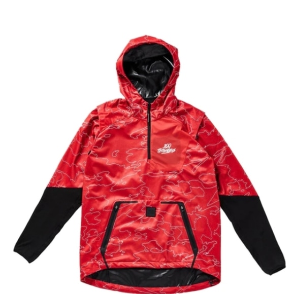 Анорак 100 Thieves Geography Anorak Red/Black
