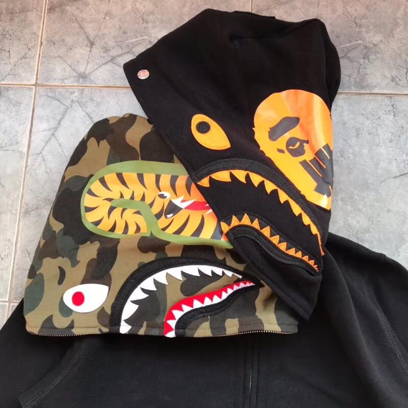 BAPE-x-Undefeated-Double-Shark-Full-Zip-Hoodie-Black-7