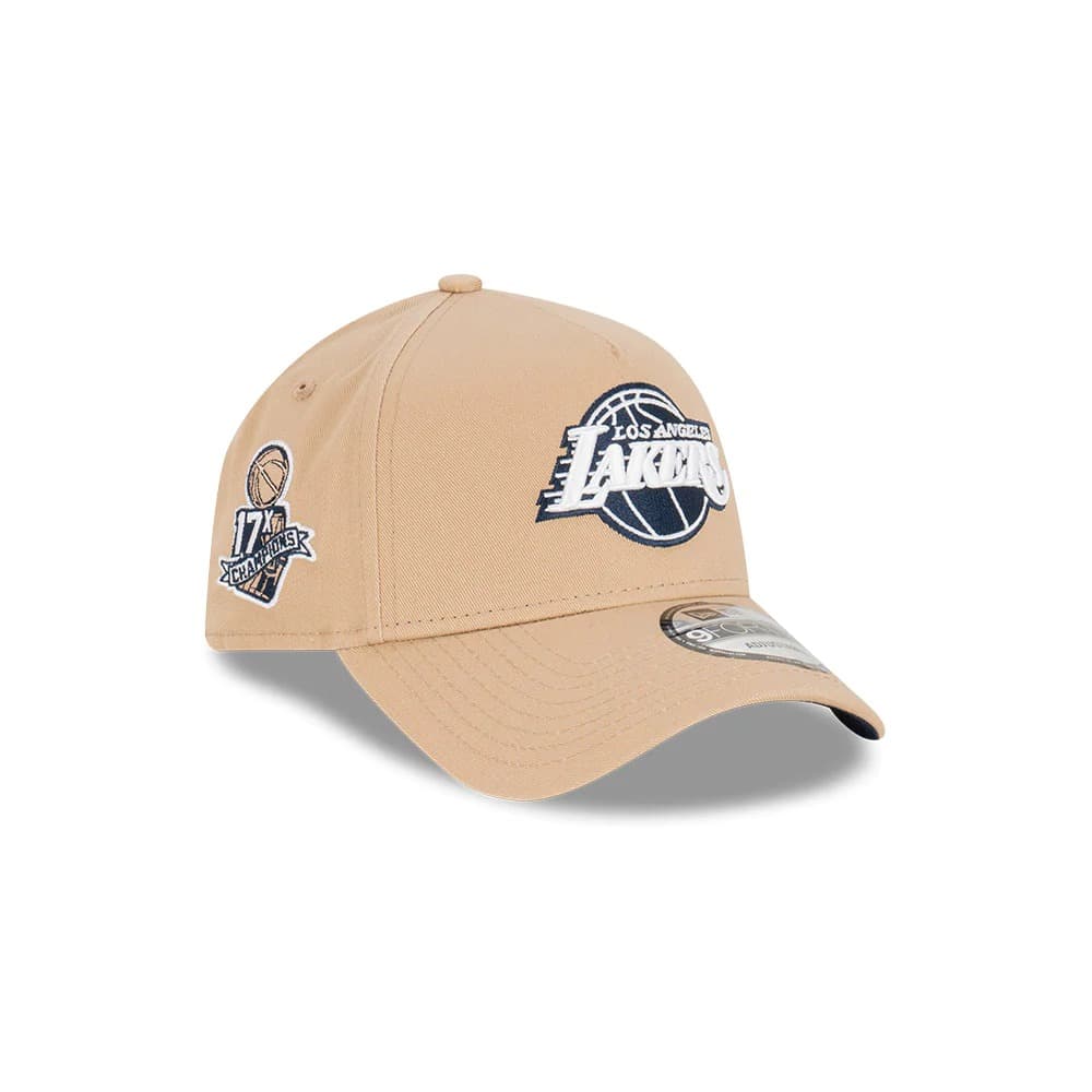Бейсболка New Era Los Angeles Lakers Camel Ocean 9FORTY A-Frame NBA Snapback Hat