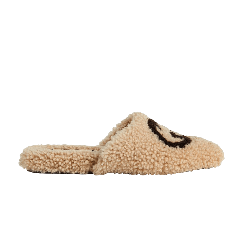 Кроссовки Gucci Wmns Faux Shearling Slipper 'Butterscotch'