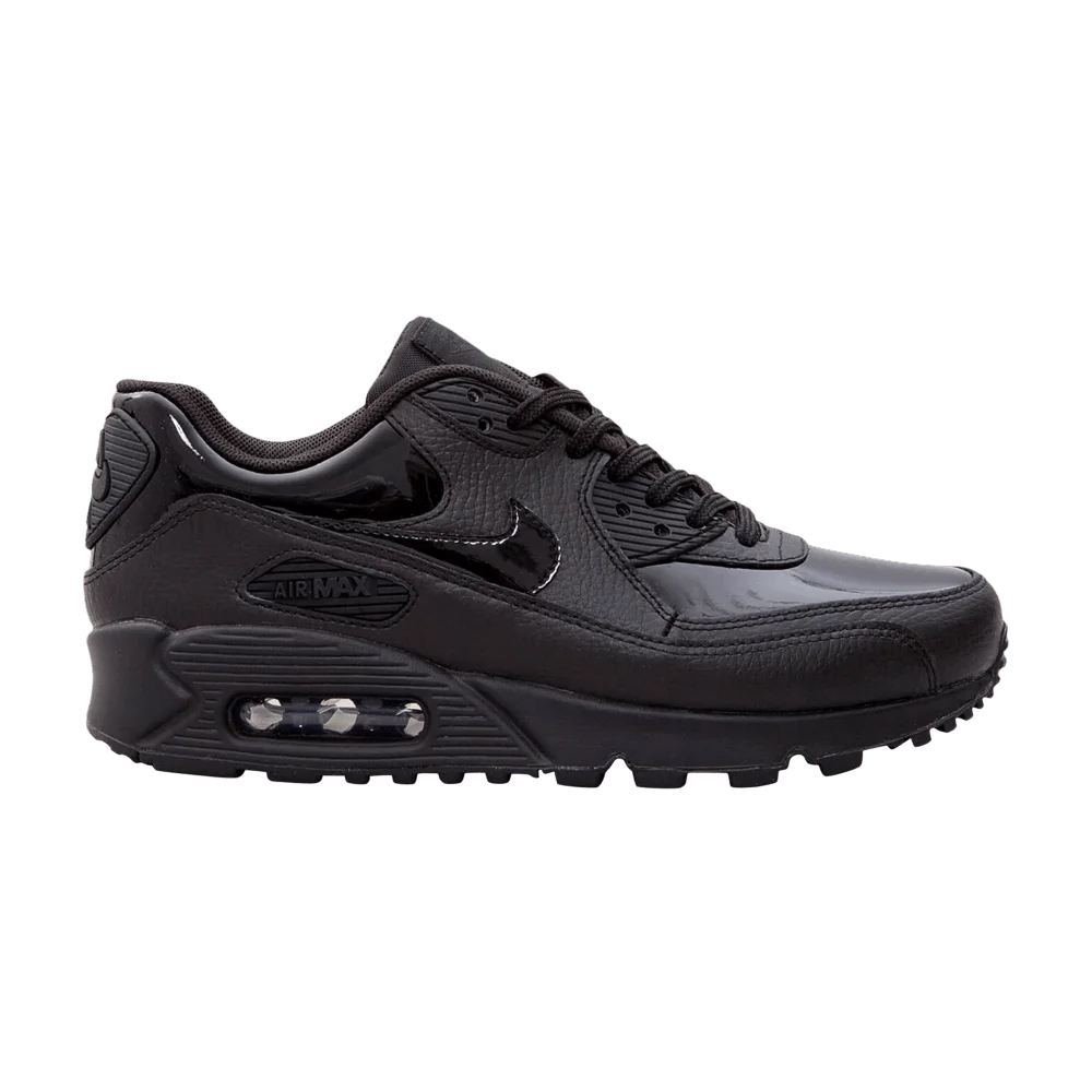 Krossovki-Nike-Wmns-Air-Max-90-Leather-Triple-Black