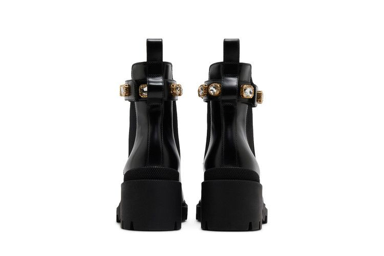 Кроссовки Gucci Wmns Leather Ankle Boot 'Belt - Black'