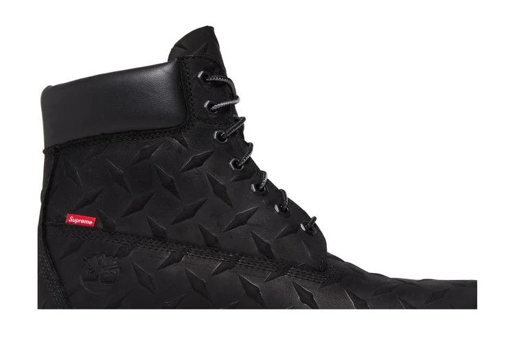 Supreme-x-Timberland-6-Inch-Premium-Waterproof-Boot-Embossed-Diamond-Plate-Black-1