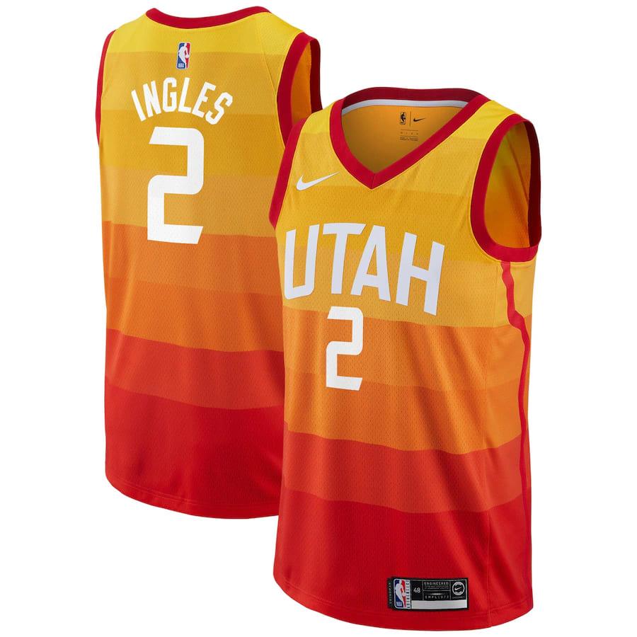 Баскетбольная джерси 2021-22 Utah Jazz #2 Joe Ingles City Edition Swingman Jersey
