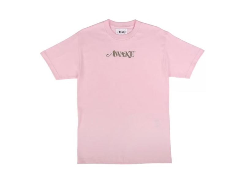 Футболка Awake Metallic Foil Logo Tee Pink