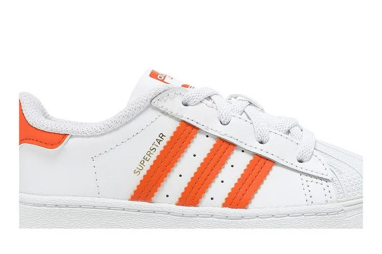 Кроссовки Adidas Superstar Infant 'White Orange'