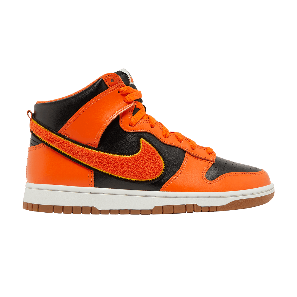 Кроссовки Nike Dunk High 'Chenille Swoosh - Safety Orange'