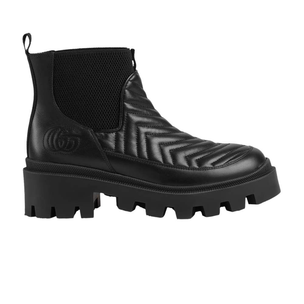 Кроссовки Gucci Wmns Matelassé Chelsea Boot 'Triple Black'