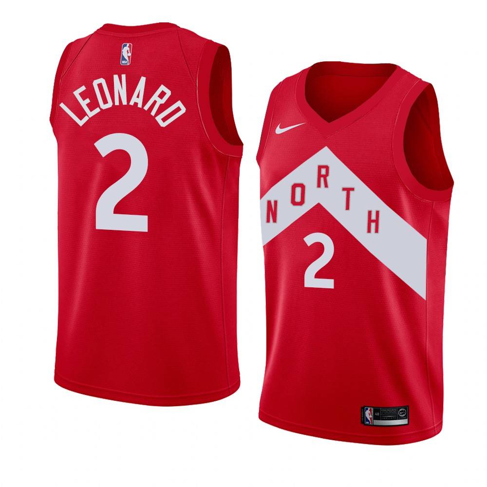Баскетбольная джерси 2018-19 Toronto Raptors #2 Kawhi Leonard Earned