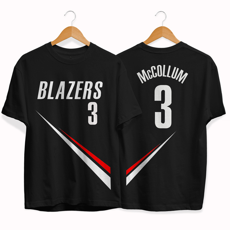 Футболка Blazers 3 CJ McCollum tee by slamdunk