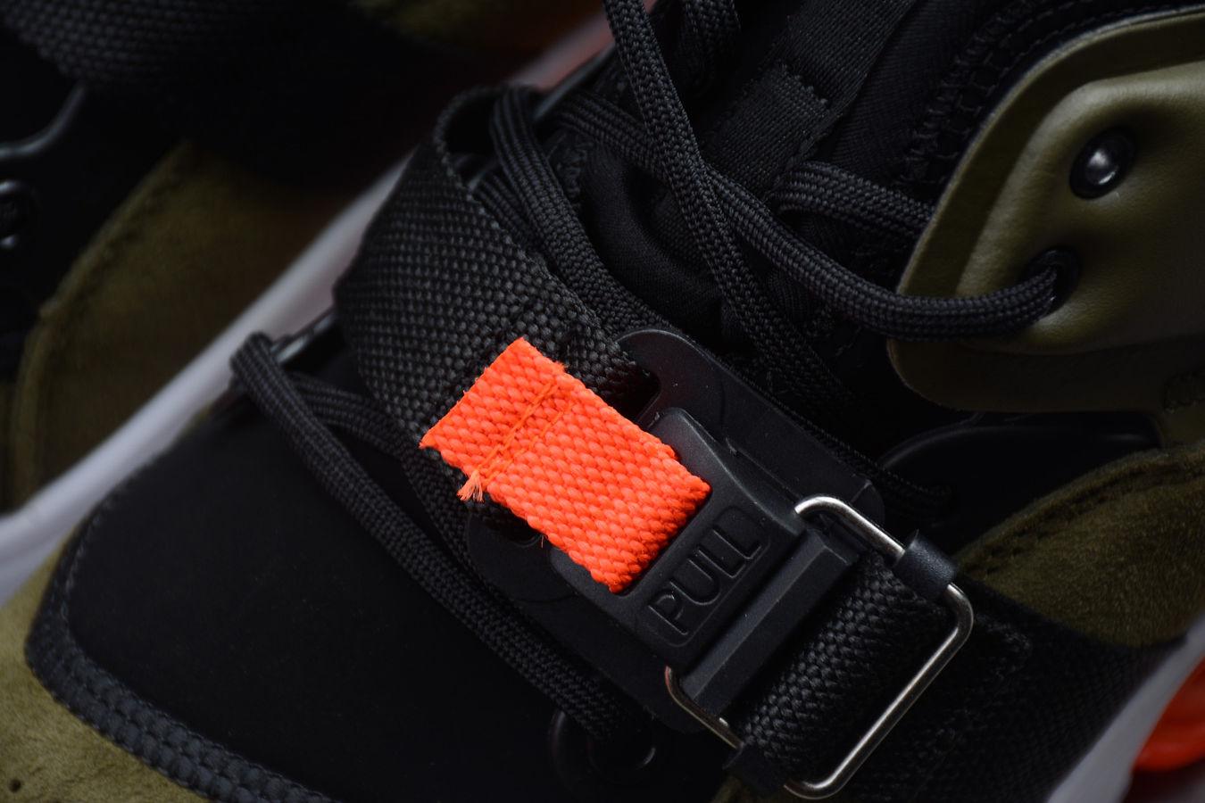 Кроссовки Nike Air Force 270 Medium Olive/Challenge Red