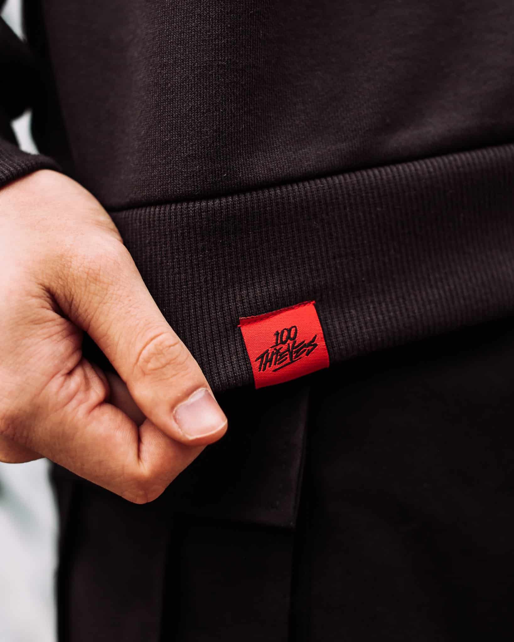 Худи 100 Thieves Tri Color Hoodie Red/Black/White