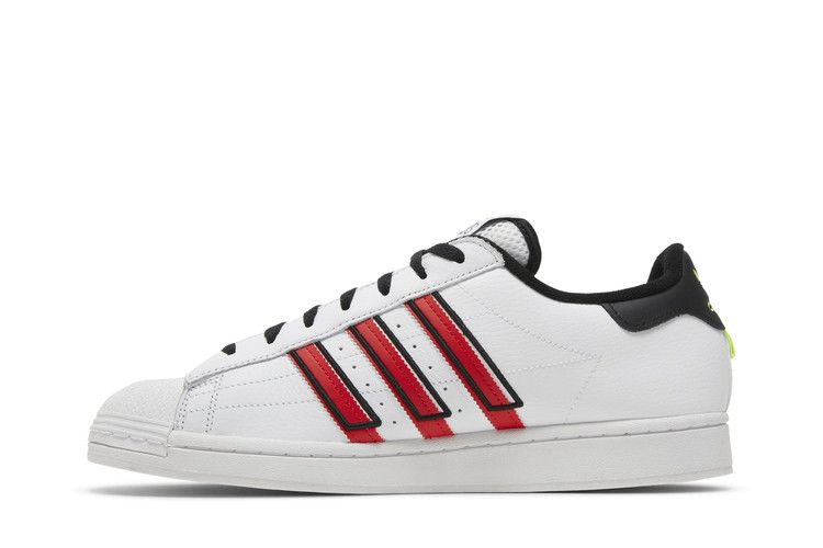 Кроссовки adidas Superstar 'White Vivid Red'