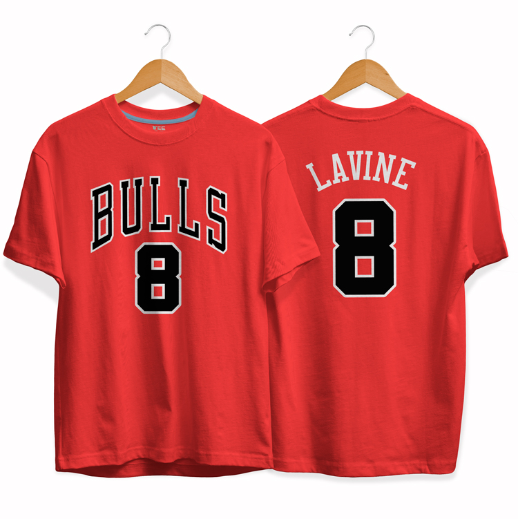 Футболка Chicago Bulls 8 Zach LaVine tee by slamdunk