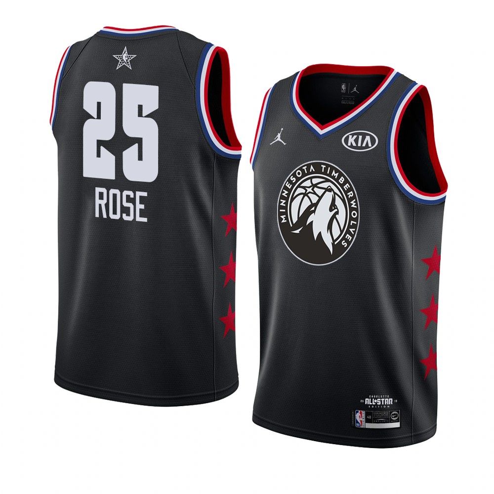 2019-NBA-All-Star-Timberwolves-Derrick-Rose-25-Black-Swingman-Jersey