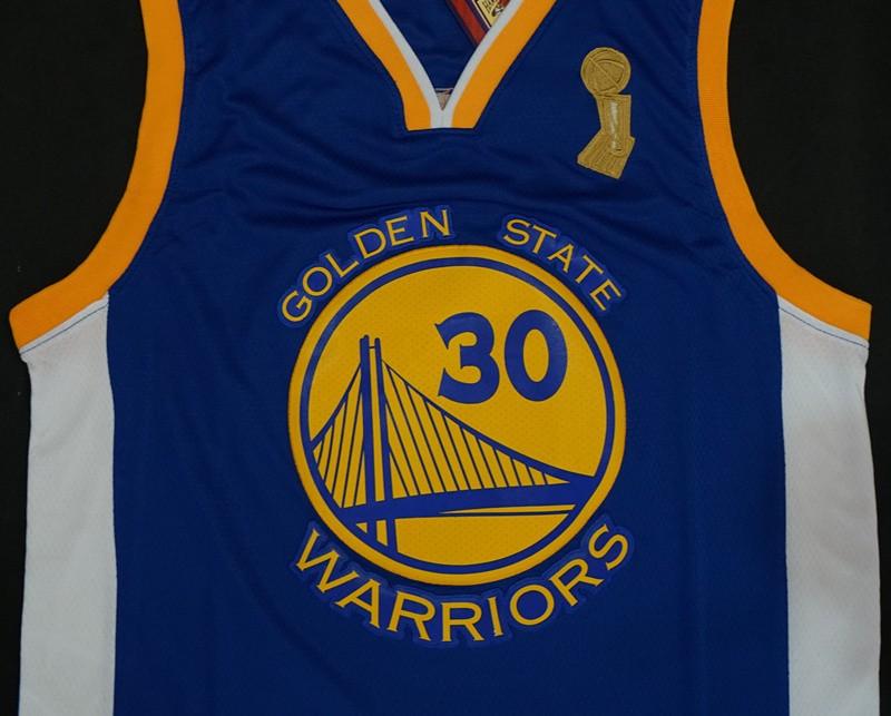 Баскетбольная джерси 2018 NBA Champions Warriors Stephen Curry Blue