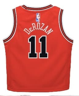 Баскетбольная джерси 2022-23 Chicago Bulls Demar Derozan #11 Boys Icon Edition Red Jersey