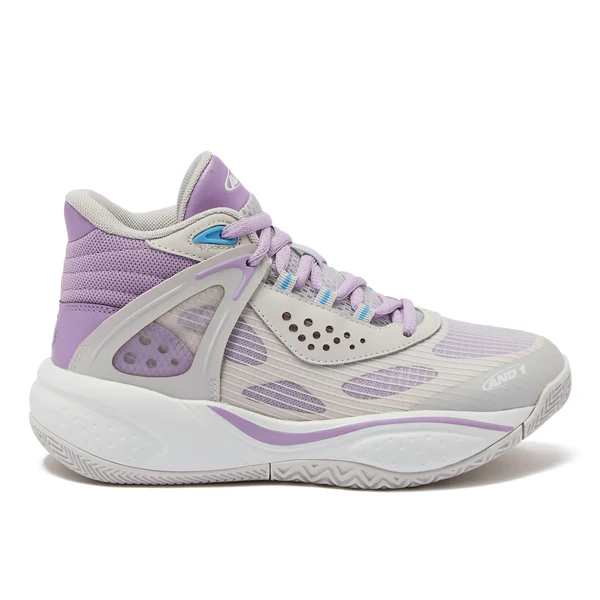 Кроссовки AND1 Kid's Revel Mid Silver Grey/Light Purple/White Trim