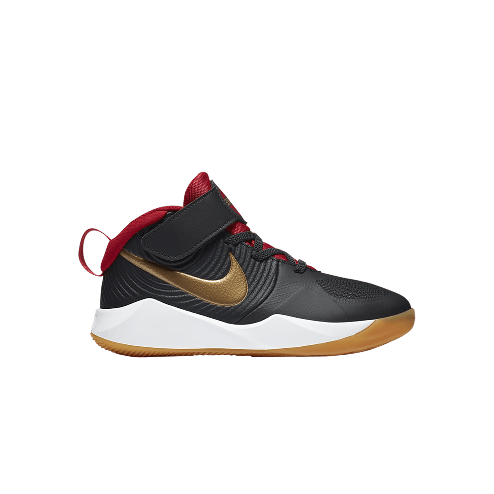 Кроссовки Nike Team Hustle D9 PS 'Dark Smoke Grey Metallic Gold'