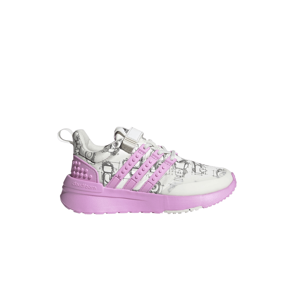 Кроссовки LEGO x adidas Racer TR Little Kid 'Off White Bliss Lilac'