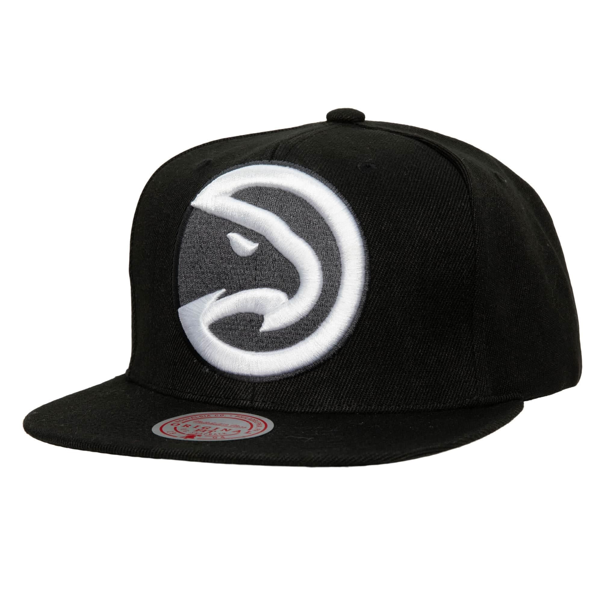 Mitchell-Ness-XL-BWG-Snapback-Atlanta-Hawks-Hat