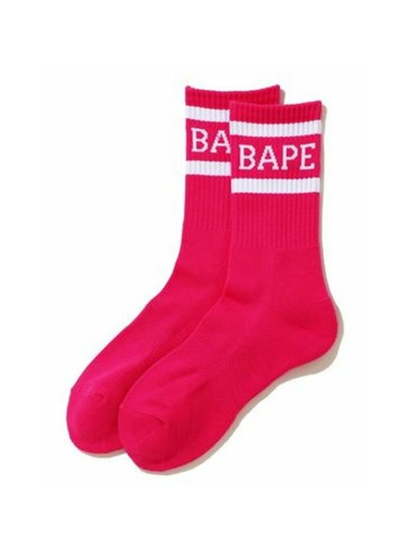Спортивные носки BAPE Neon Socks Pink