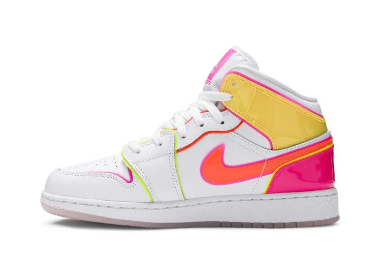 Кроссовки Air Jordan 1 Mid SE GS 'Edge Glow'