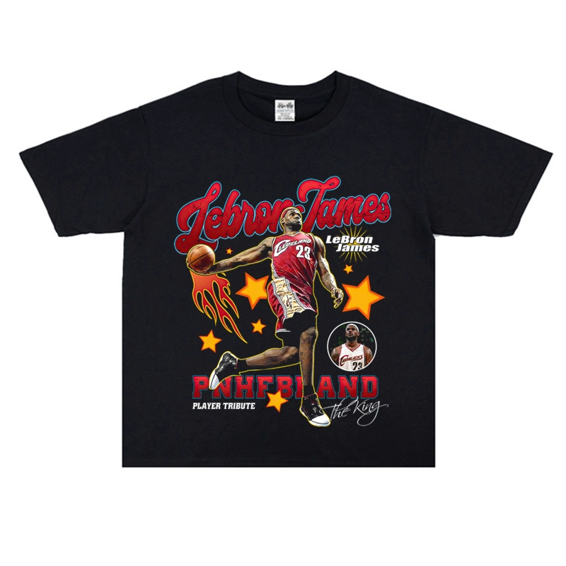 Футболка Vintage Washed LeBron James Basketball T-Shirt