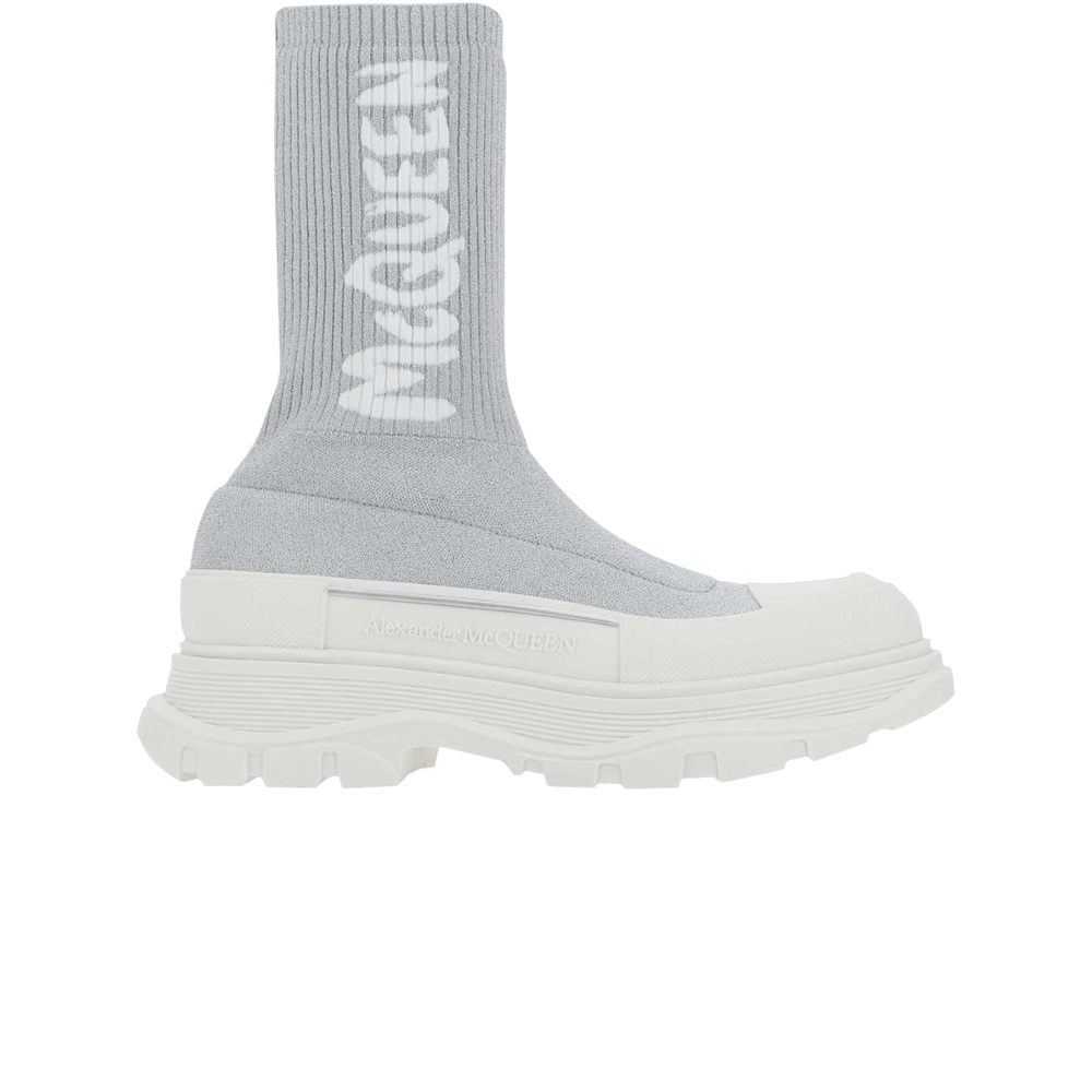 Кроссовки Alexander McQueen Wmns Tread Slick Boot 'Grey White'