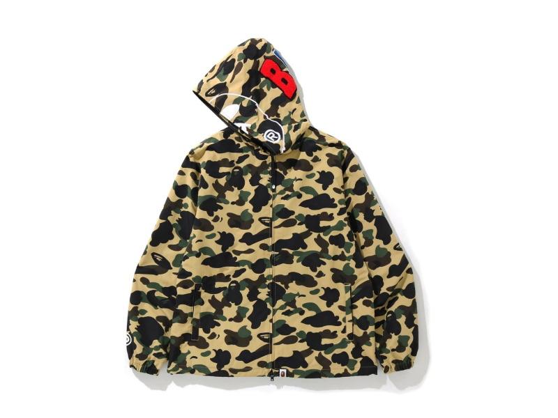 Куртка с капюшоном BAPE 1st Camo 2nd Ape Full Zip Hoodie Jacket Yellow