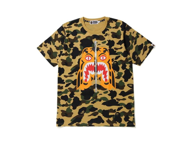 Футболка BAPE 1st Camo Tiger T-shirt Yellow