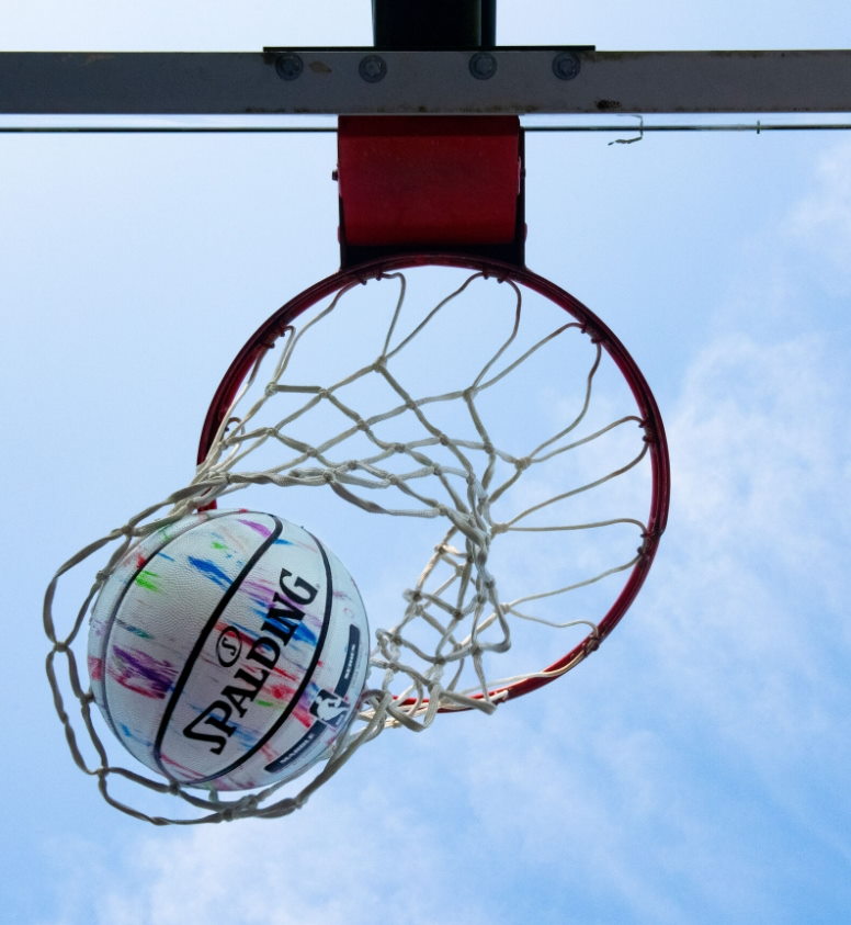 Баскетбольный подарочный мяч NBA Marble Series Spalding Basketball Ball Infused
