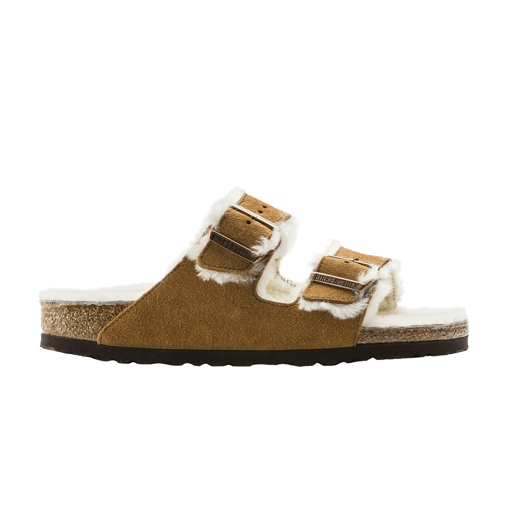 Кроссовки Birkenstock Arizona Shearling Suede Leather Narrow 'Mink'
