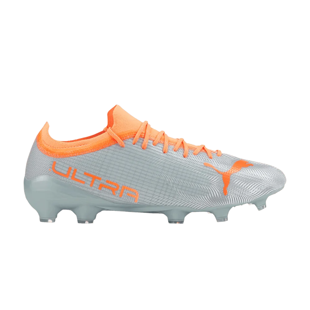 Кроссовки Puma Ultra 2.4 FG AG 'Diamond Silver Neon Citrus'