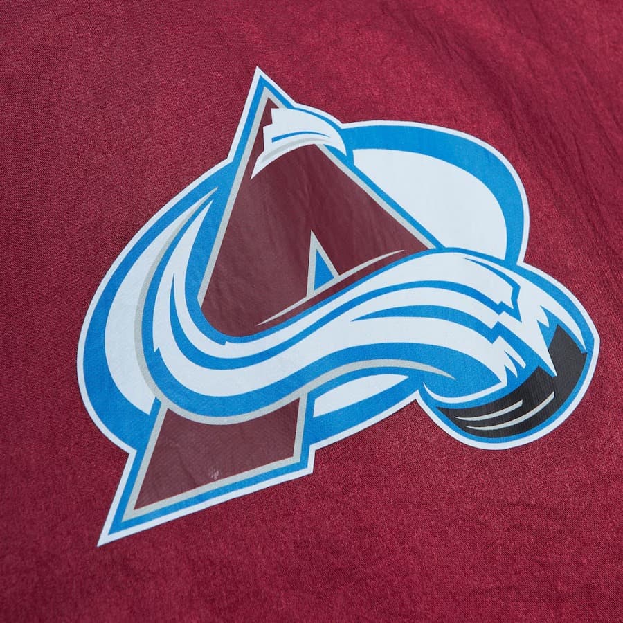 Анорак Mitchell & Ness Burgundy Colorado Avalanche Team 2.0 Anorak Quarter-Zip Windbreaker Jacket