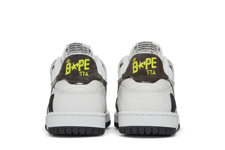 Кроссовки BAPE Sk8 Sta 'White Metallic Silver'